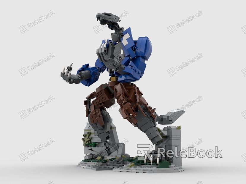 Lego LEGO Toy Hand-made Wolverine Werewolf Animal Roar model