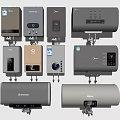 Multiple Styles Of Electric Water Heaters For Home Use With Sleek Designs And Digital Displays