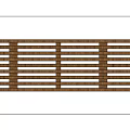 Elegant Wooden Coffee Table With Curved Base And Natural Wood Grain Design