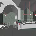 Modern Bakery Dessert Bakery 3d model