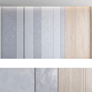 Modern shape clapboard wood veneer clapboard 3d model