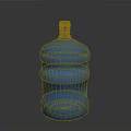 Blue Large Plastic Water Bucket For Household Daily Storage And Use