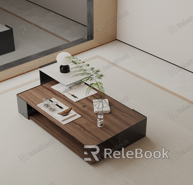 Modern coffee table model