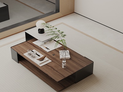 Modern coffee table model