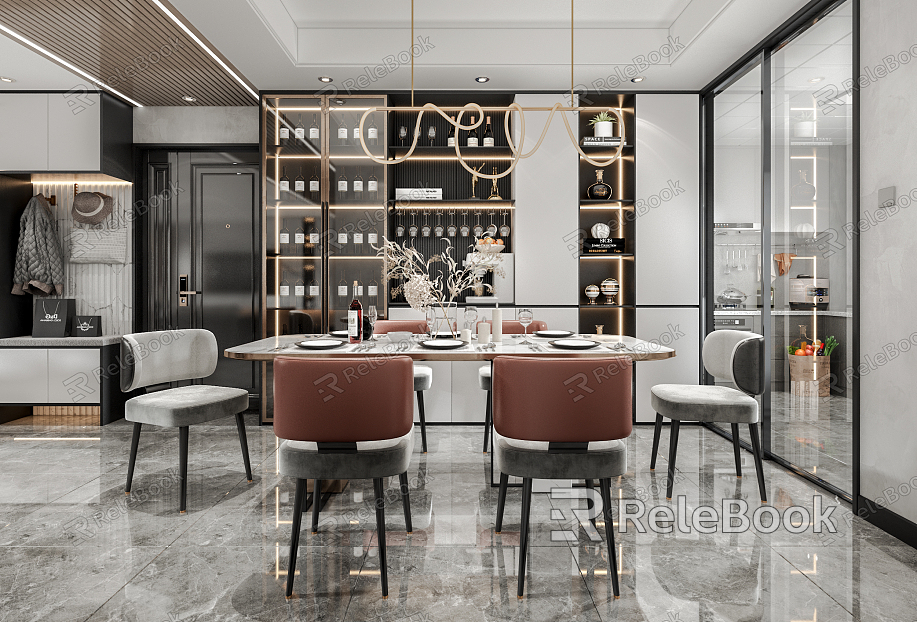 Light Luxury Restaurant Kitchen model