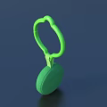 Soft Green Doll With Ring Handle Ideal For Baby Playtime Fun 3d model