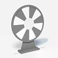 Round Gray And White Spoked Wheel With Stand Base For Game Activities