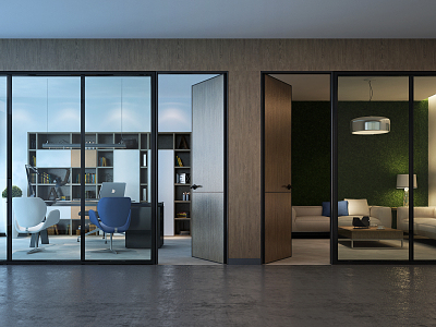 Modern Office Reception Room model