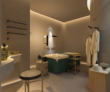 Modern spa beauty salon 3d model