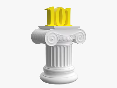 European Roman Column 3d model European Roman Column 3d model