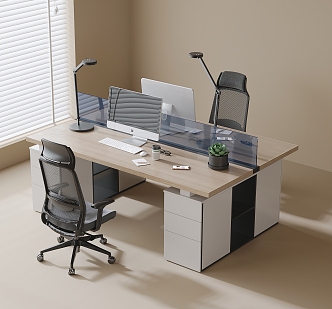 Staff Office Chair Office Chair Desk 3d model