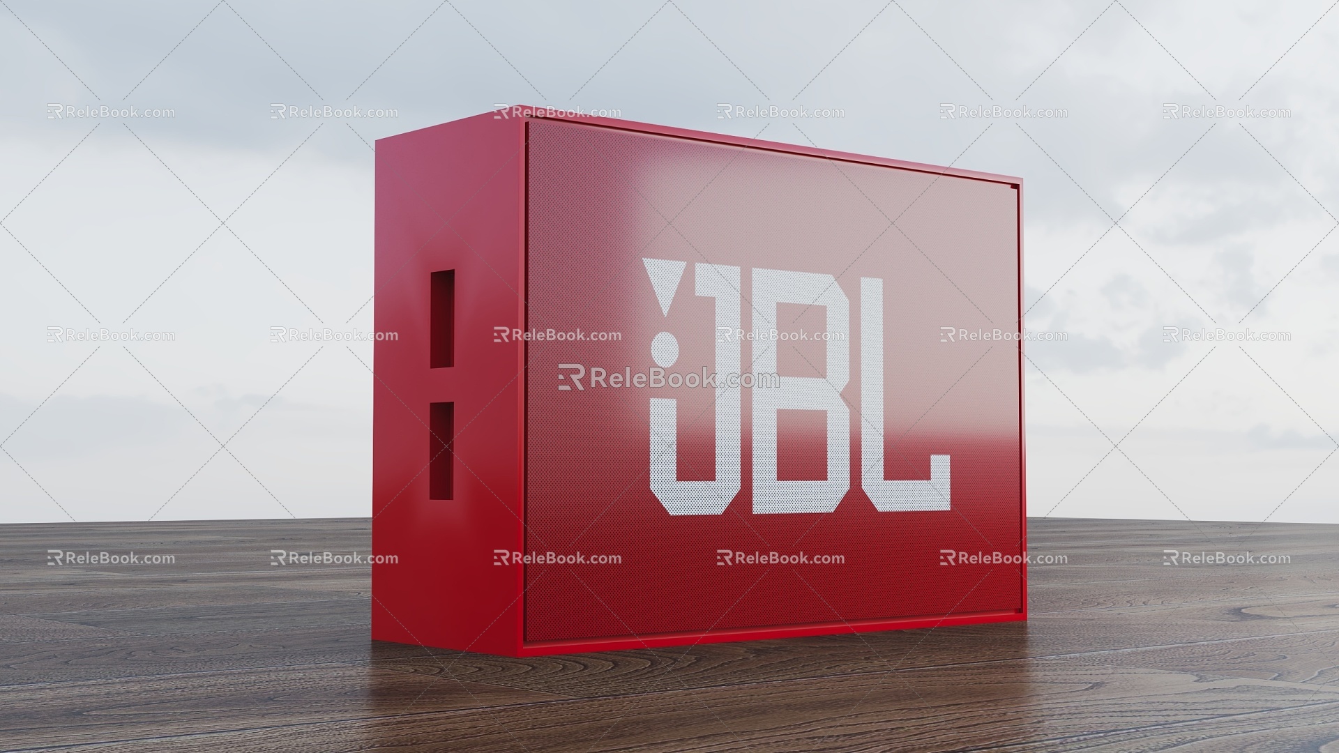 Audio JBL red music product display 3d model