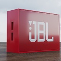 Audio JBL red music product display 3d model