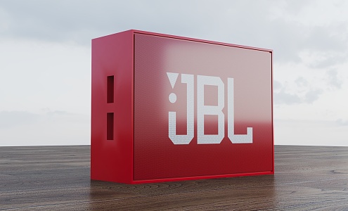 Audio JBL red music product display 3d model