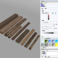 Various Natural Wood Strips With Different Colors And Textures For Projects