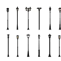Various Styled Outdoor Lights With Single Multi Head Designs And Classic Modern Styles