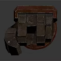 Sturdy Industrial Mechanical Claw Device With Metal Construction And Brown Black Design