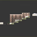 Narrow Alleyway With Red Brick Buildings Green Awnings Street Lamps And Stone Stairs