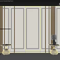 Modern background wall 3d model