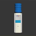 White Standing Electric Water Dispenser With Blue Water Bottle For Home Use