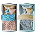 Cozy Single Bed with Gray Frame Colorful Bedding and Star Shaped Pillow