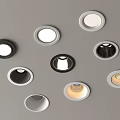 Downlights and Spotlights in Various Styles and Colors for Modern Indoor Lighting