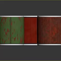 Cylindrical Filter Equipment With Green Red Bodies And White Tops
