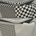 Woven Storage Basket With Lid And White Towel For Home Organization