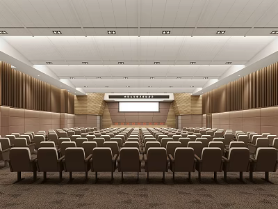 Modern Conference Hall Report Hall 3d model