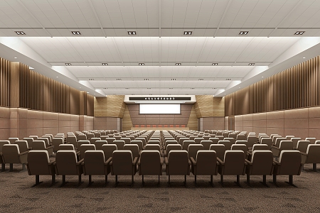 Modern Conference Hall Report Hall 3d model