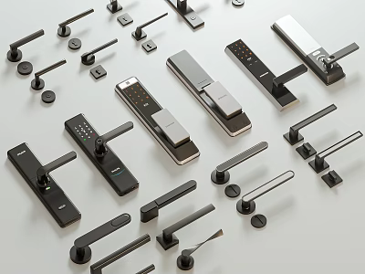 Modern Door Handle 3d model