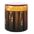 Stylish Modern Coffee Table Featuring Transparent Glass Top And Brown Wooden Frame