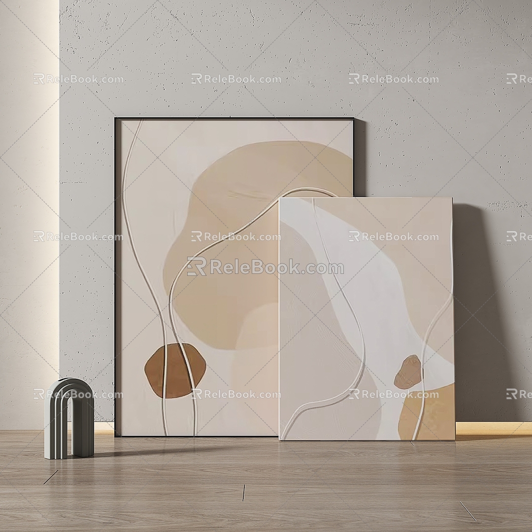 Simple abstract decorative painting model