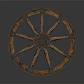 Vintage Wooden Car Wheel Featuring Rustic Spoke Design For Classic Automobiles