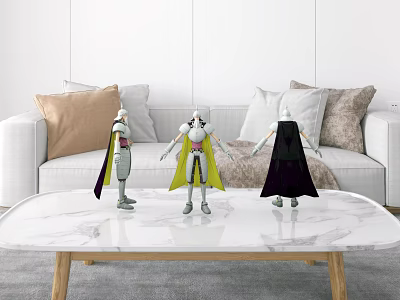 Modern Hand Knight Character 3d model