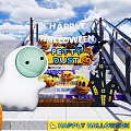Cartoon Themed Photo Spot With Decorated Stairs Fun Characters And Escalator Area