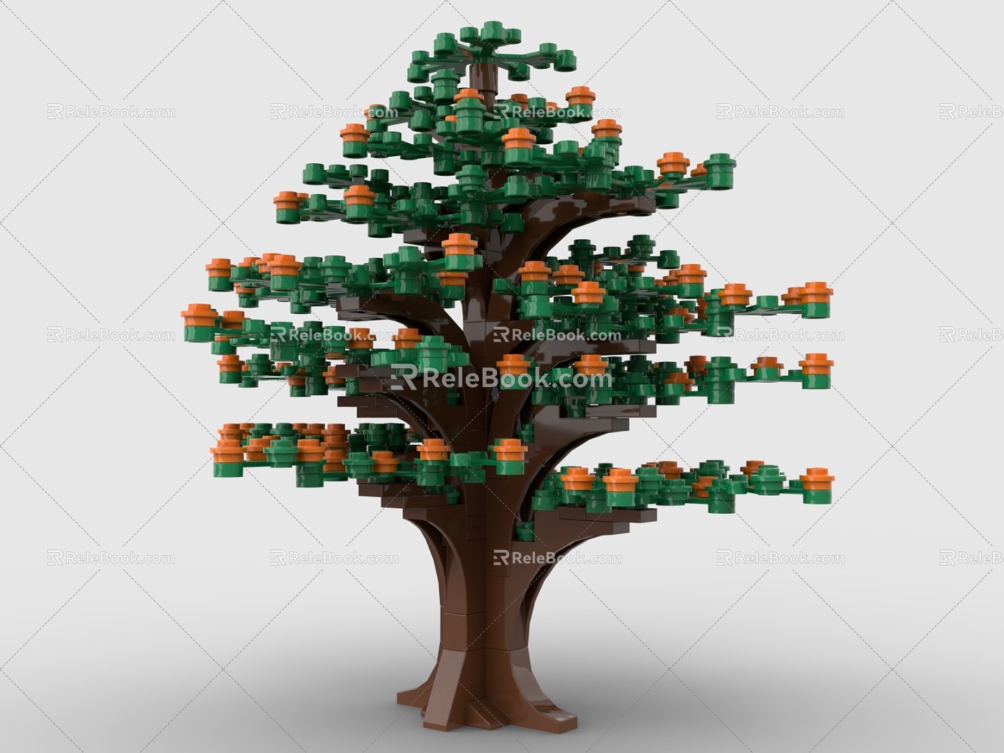 LEGO Toys Building Blocks Trees Big Trees Trees Plants 3d model