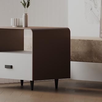 Modern Bedside Cabinet 3d model