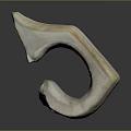 Unique Irregular Ring Shaped Ceramic Household Decorative Object With Beige Brown Texture And Glossy Finish