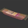 Packaged Salami Product In Transparent Plastic Wrapper With Red Meat Inside