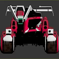Futuristic Pink And White Car With Black Details Green Lights Rear Spoiler And Large Wheels