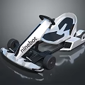 Ninebot Go Kart With White Black Design For Racing Sports Equipment 3d model