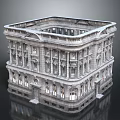 Residential Building Apartment Building Apartment Building Apartment Building Residential Building Residential Building Commercial Building 3d model