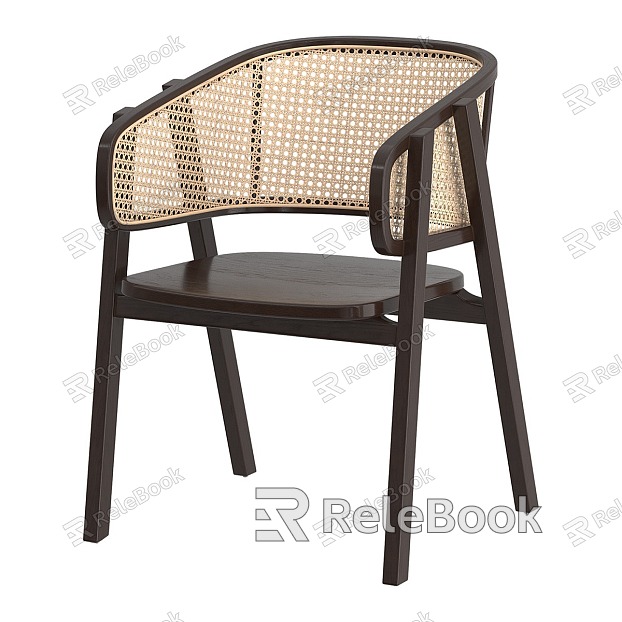 Nordic Simple Rattan Casual Chair model