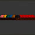 Various Colored Billiard Balls Neatly Arranged in Triangle Rack as Sports Equipment