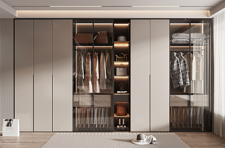 Modern wardrobe 3d model