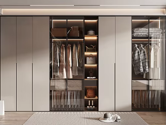 Modern wardrobe 3d model