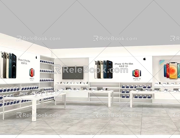 Simple offline mobile phone experience store business hall model