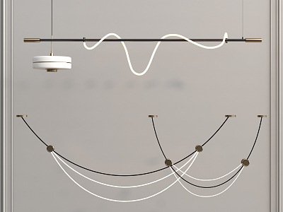 Modern chandelier combination model