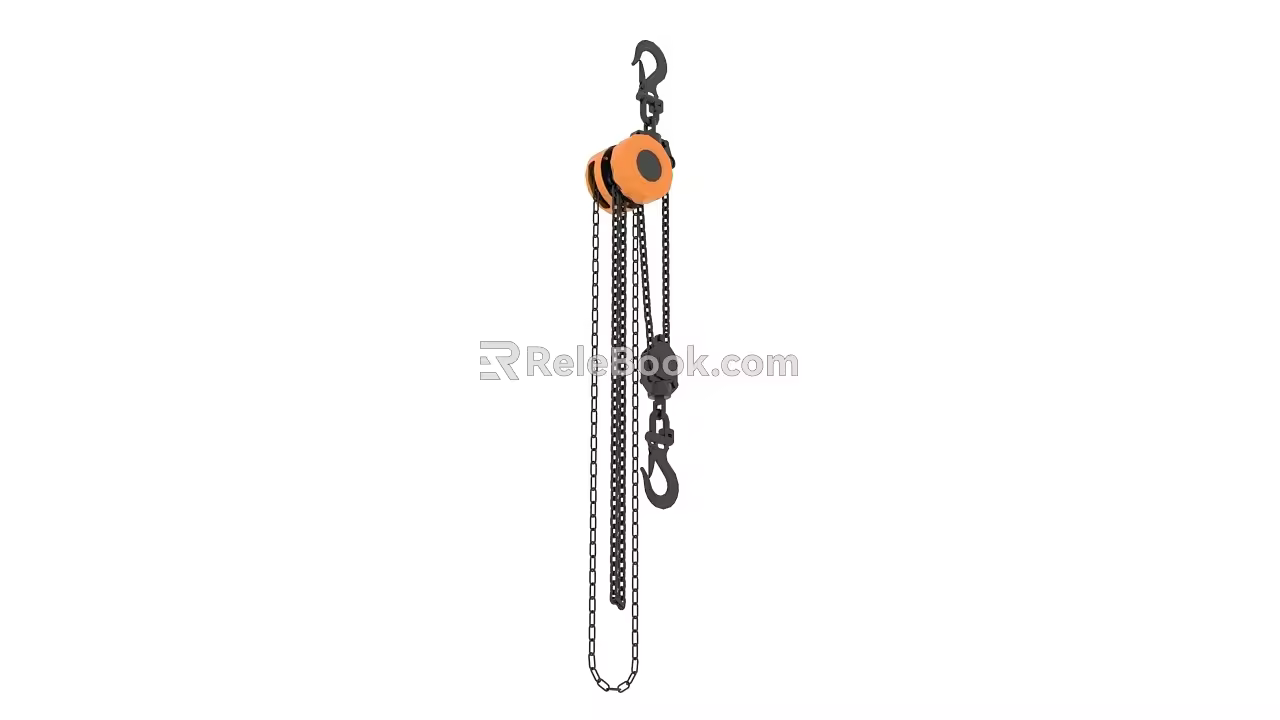 modern inverted chain 3d model